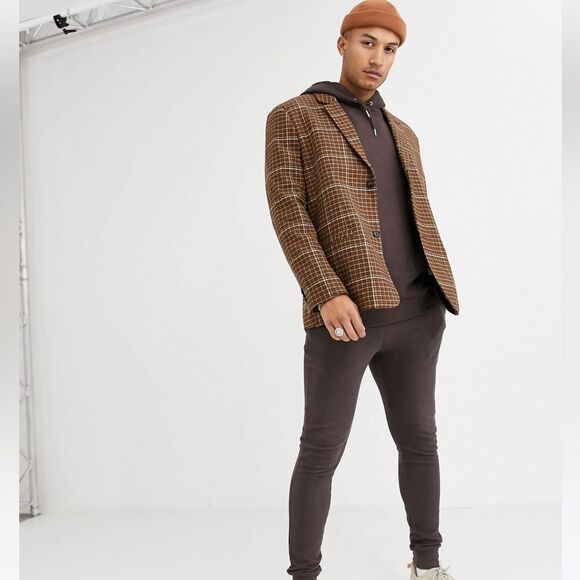 ASOS DESIGN oversized hoodie in dark brown (Seal Brown) XS NWT in packaging - Picture 4 of 7